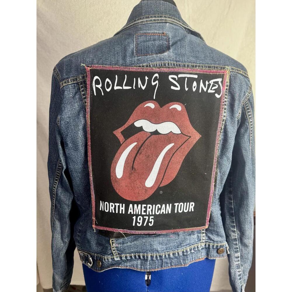 two face threads upcycled levi’s denim jacket int… - image 9